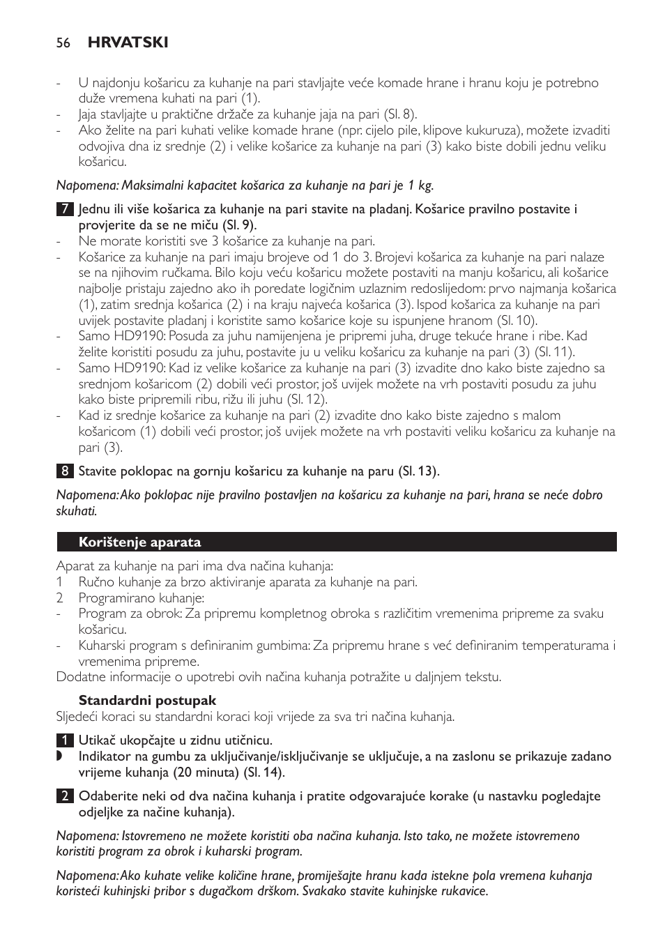 Philips HD9189 User Manual | Page 56 / 204