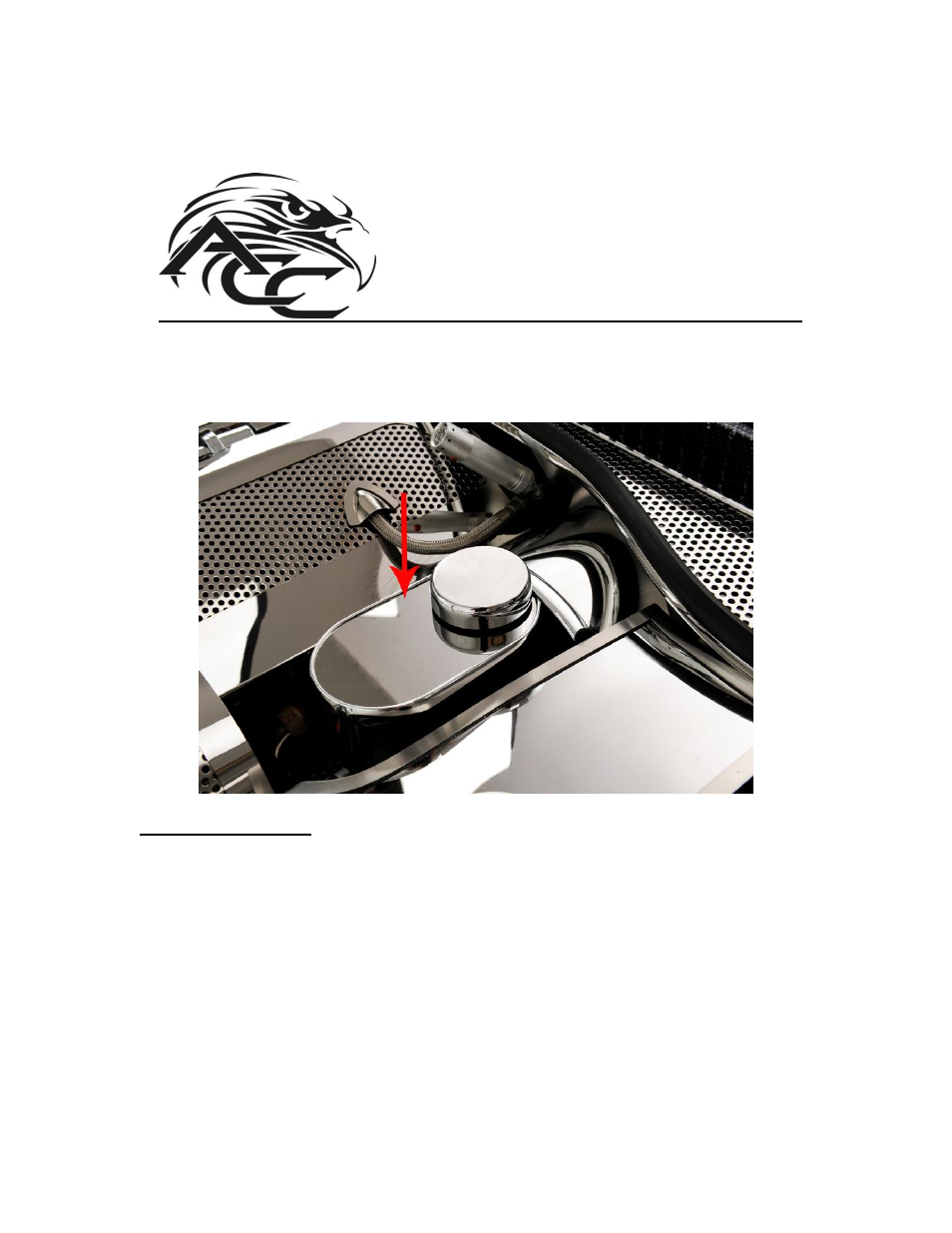 American Car Craft Corvette Brake Master Cylinder Cover w_ Cap Cover Polished 2005-2008 C6 User Manual | 2 pages