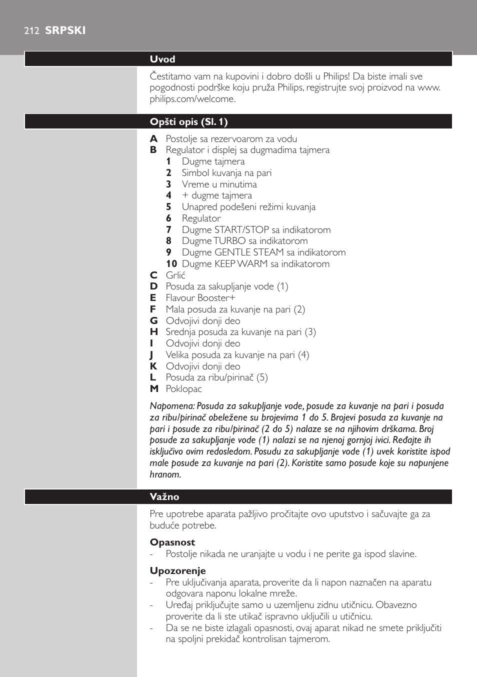 Philips HD9160 User Manual | Page 212 / 242