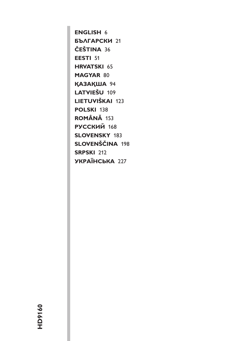 Philips HD9160 User Manual | Page 5 / 242