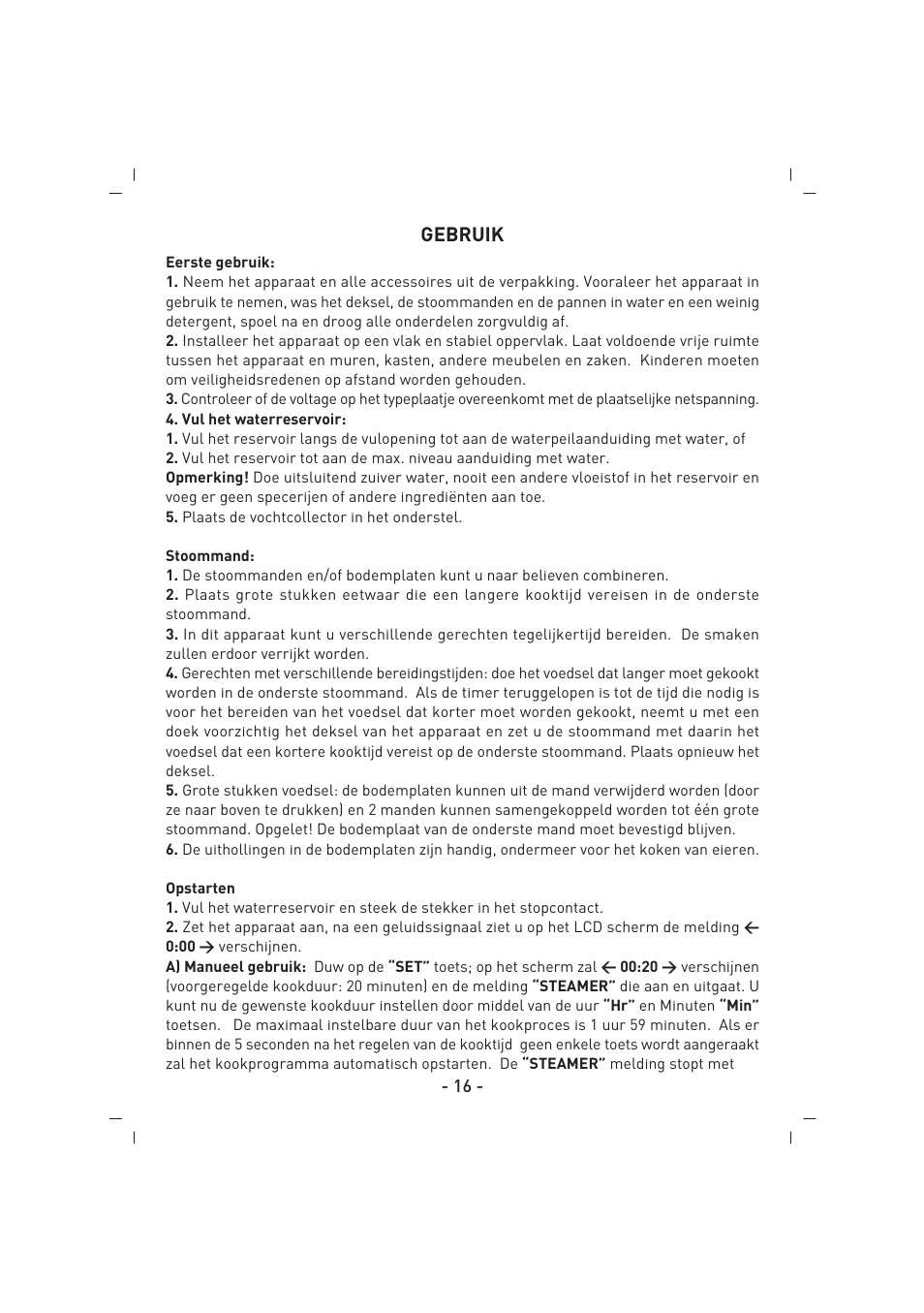 SINBO SFS 5707 User Manual | Page 17 / 43