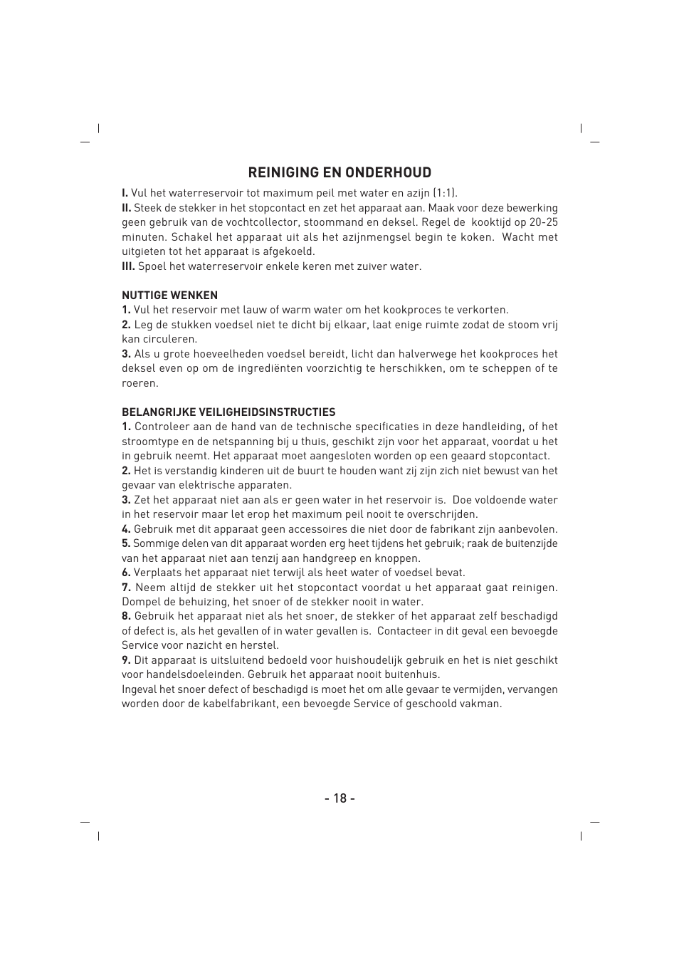 SINBO SFS 5707 User Manual | Page 19 / 43