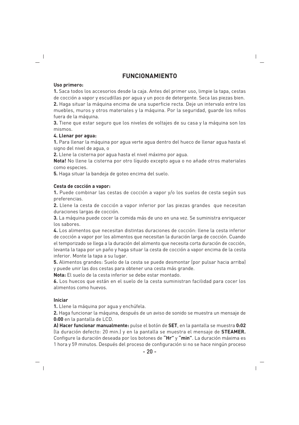 SINBO SFS 5707 User Manual | Page 21 / 43
