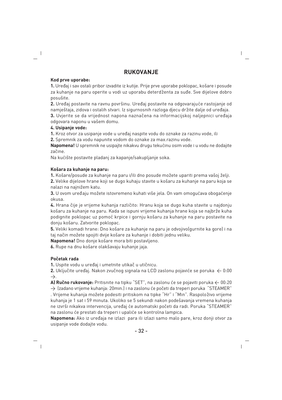 SINBO SFS 5707 User Manual | Page 33 / 43