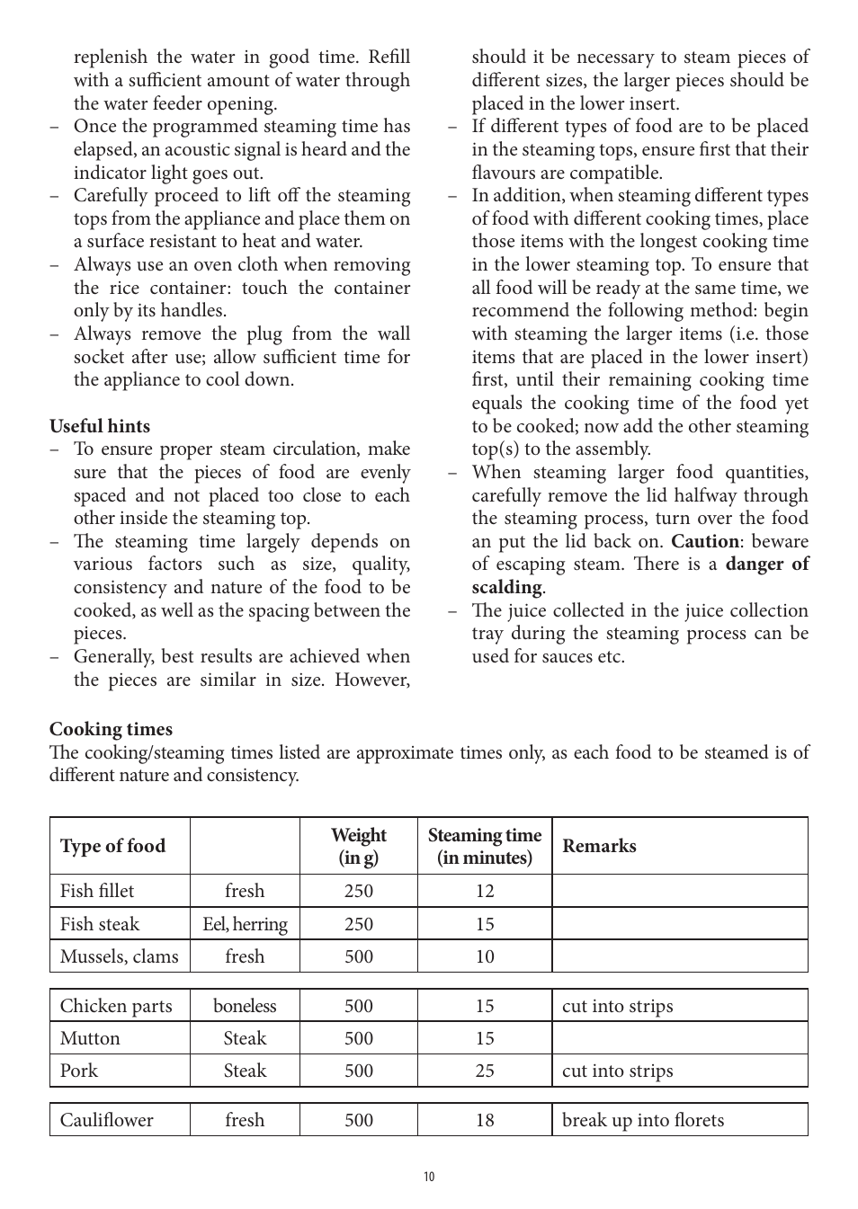 SEVERIN DG 2438 User Manual | Page 10 / 62