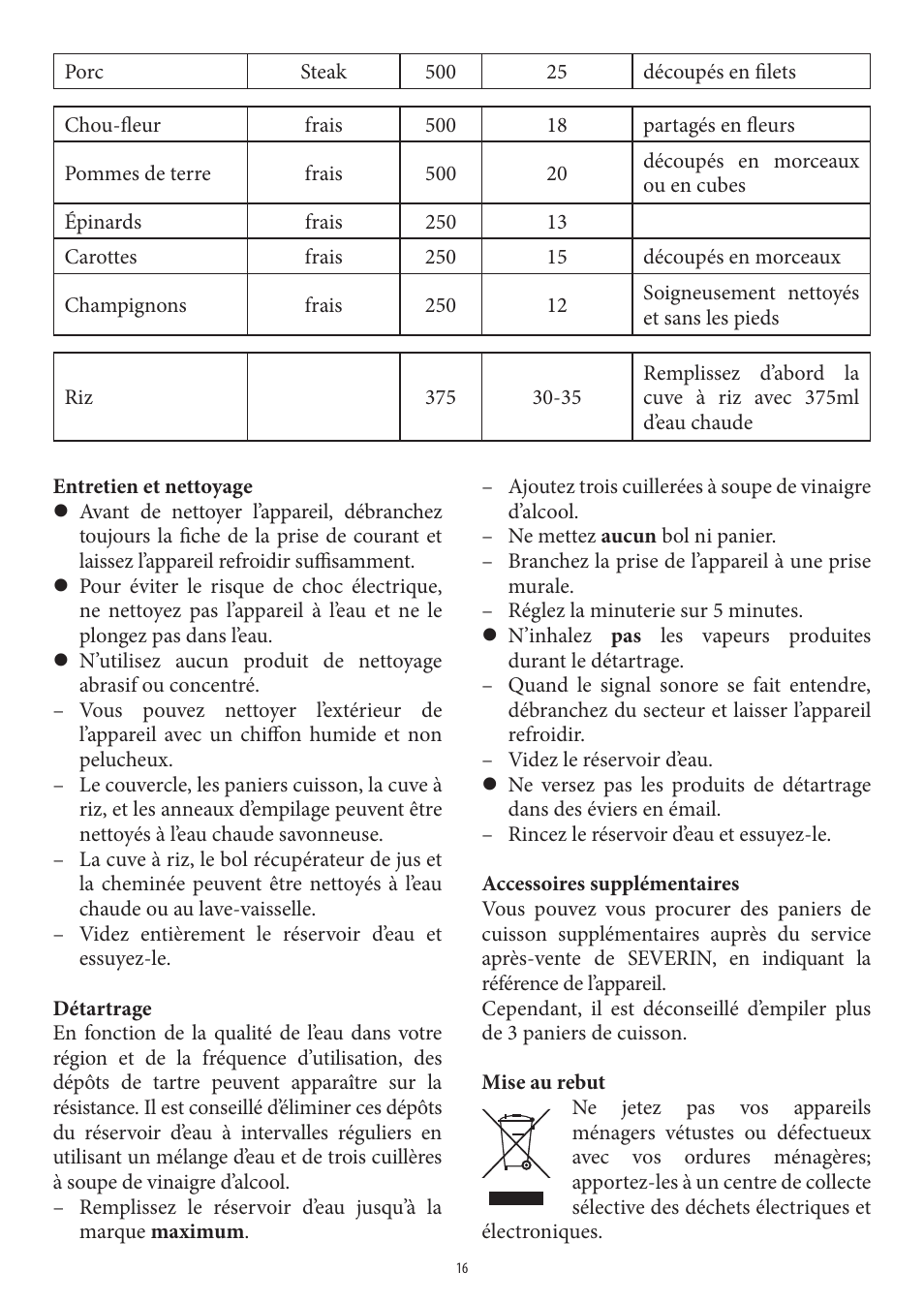 SEVERIN DG 2438 User Manual | Page 16 / 62