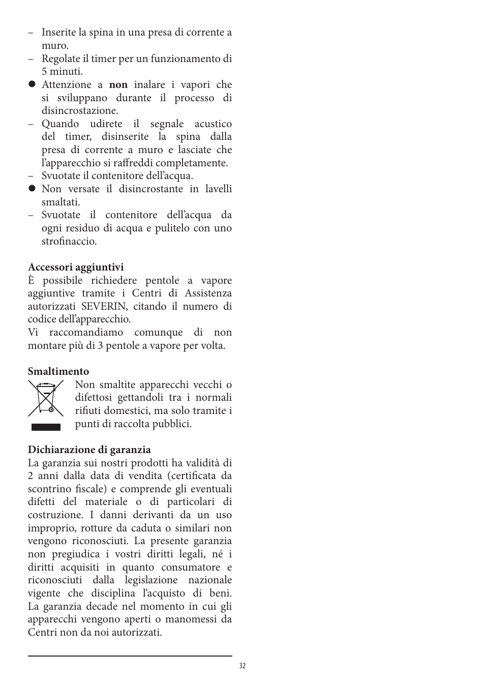 SEVERIN DG 2438 User Manual | Page 32 / 62