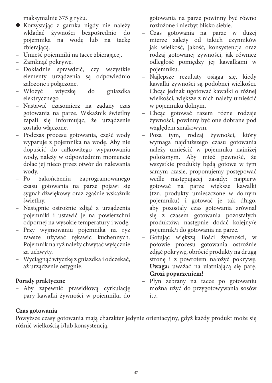 SEVERIN DG 2438 User Manual | Page 47 / 62