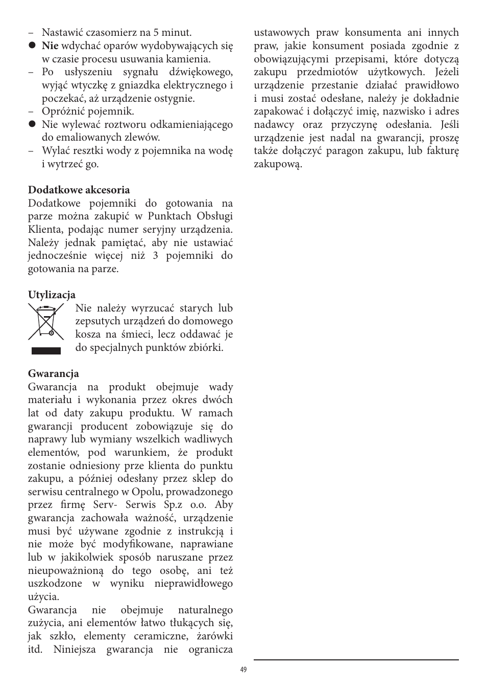 SEVERIN DG 2438 User Manual | Page 49 / 62