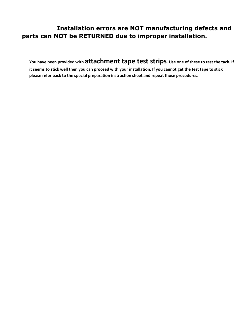 Attachment tape test strips | American Car Craft Dodge Charger _ Chrysler 300 Door Lock Trim Ring 4Pc 2011-2013 User Manual | Page 2 / 2