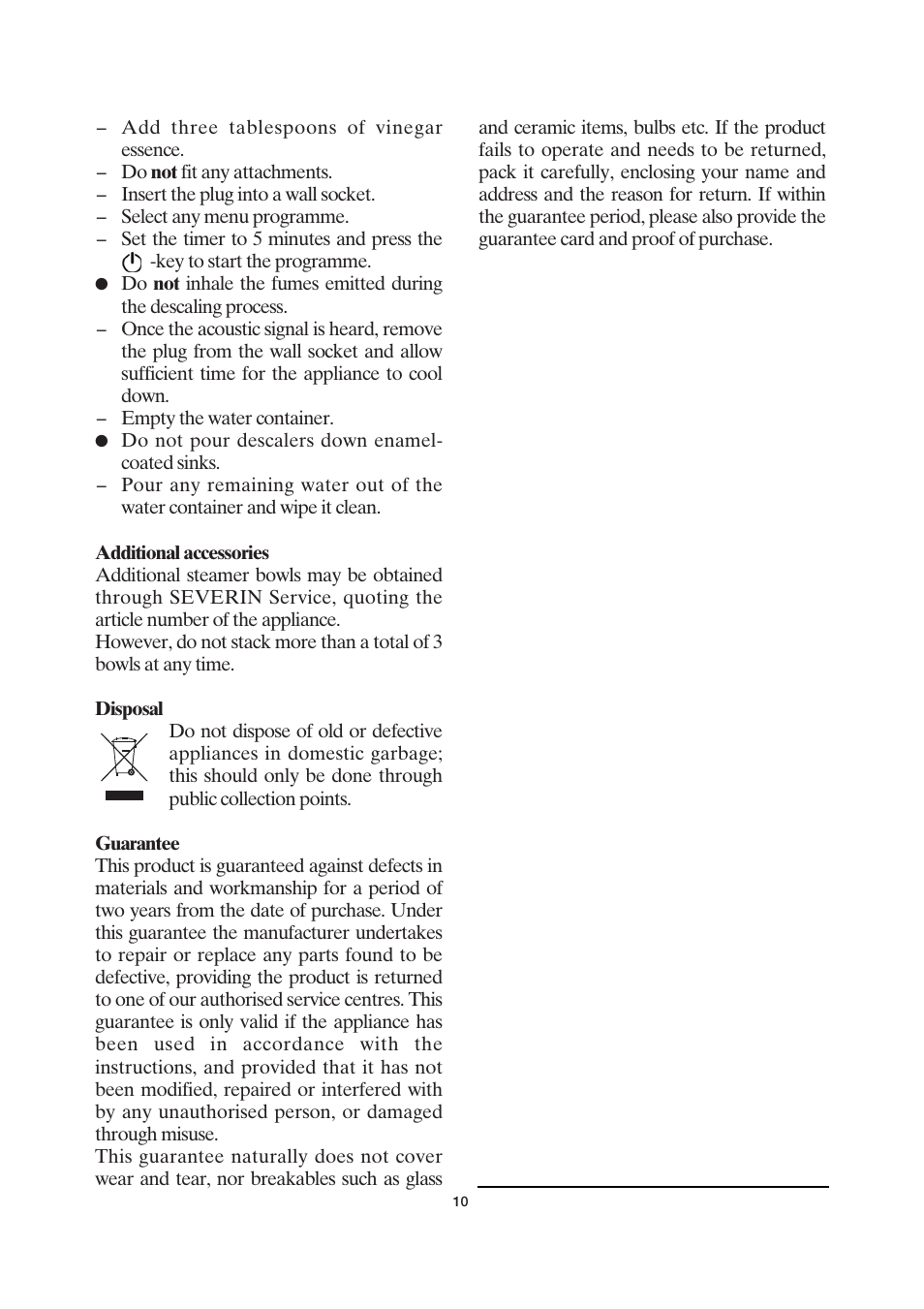 SEVERIN DG 2428 User Manual | Page 13 / 68