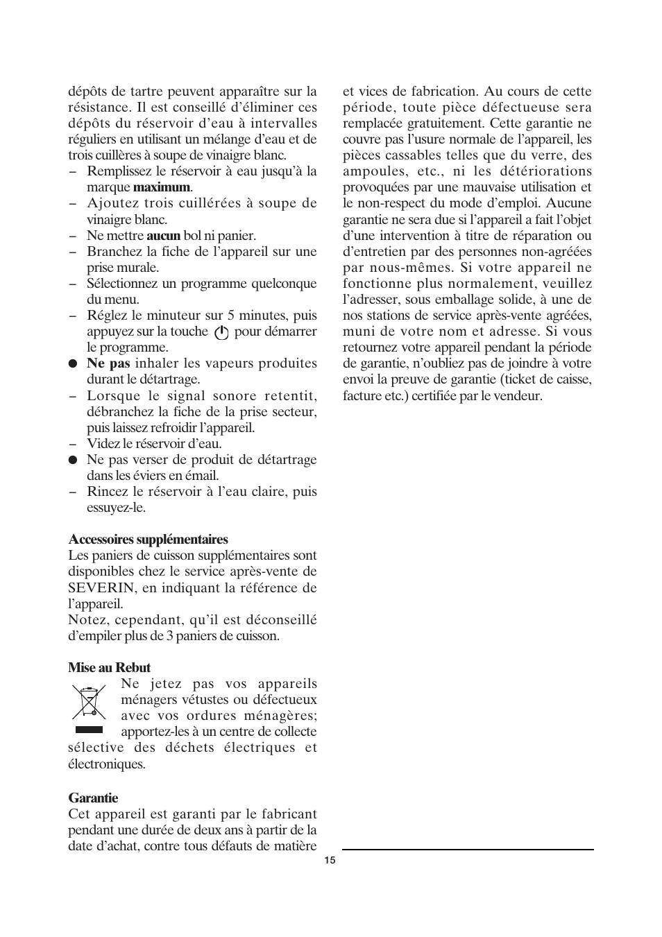 SEVERIN DG 2428 User Manual | Page 18 / 68