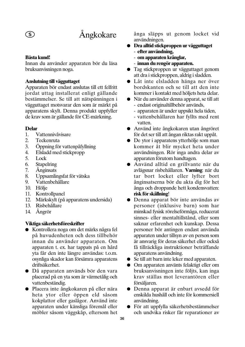 Ångkokare | SEVERIN DG 2428 User Manual | Page 39 / 68