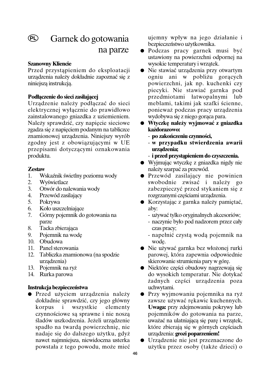 Garnek do gotowania na parze | SEVERIN DG 2428 User Manual | Page 49 / 68