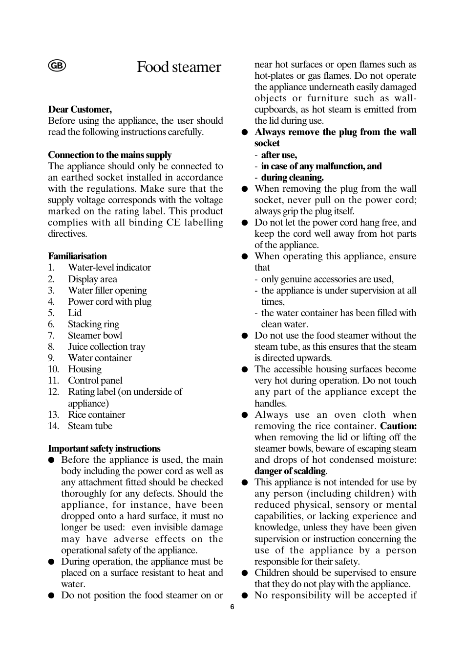 Food steamer | SEVERIN DG 2428 User Manual | Page 9 / 68