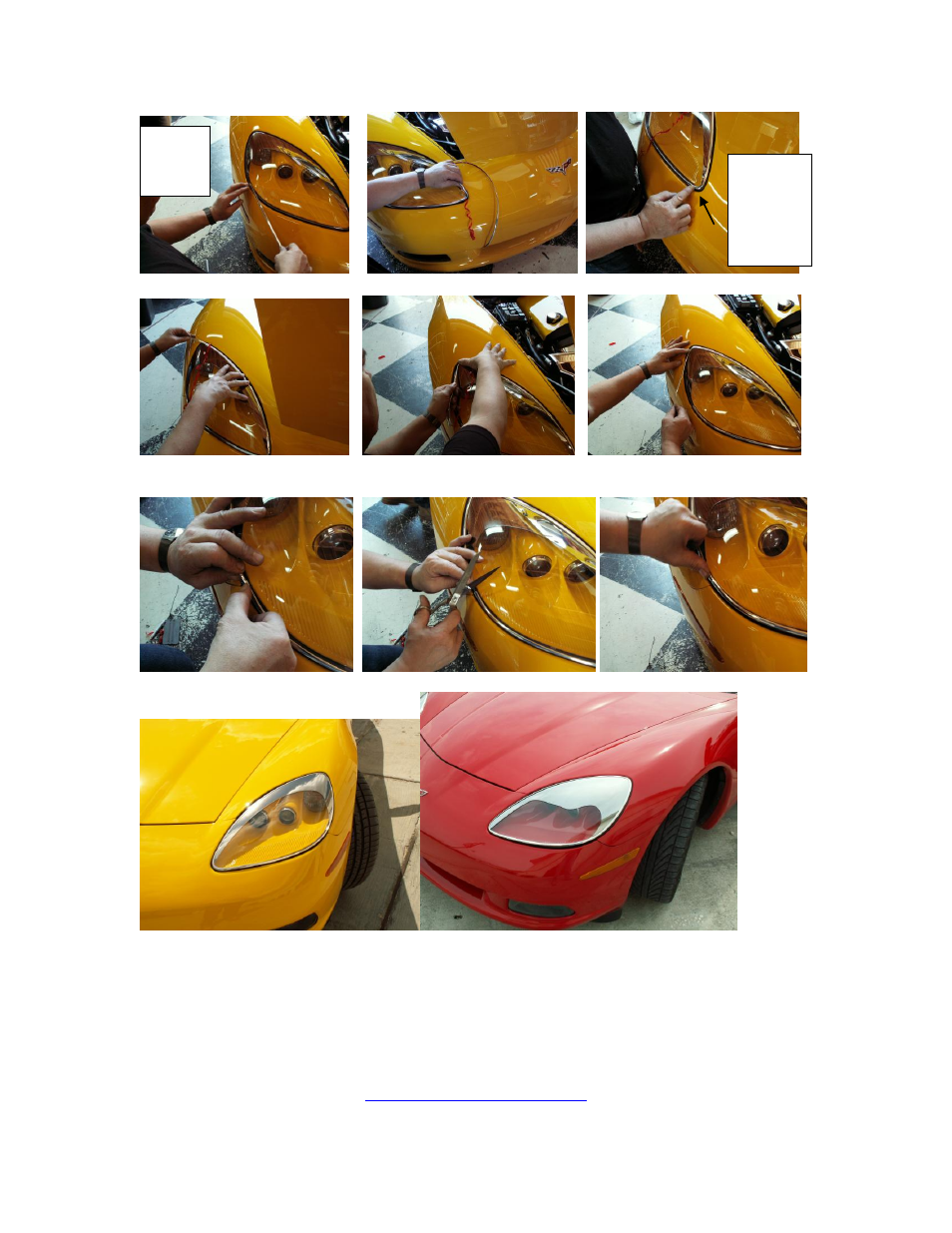 American Car Craft Corvette Headlight Aggressive Eyebrow Kit 2Pc - Chrome ABS 2005-2013 C6 all User Manual | Page 3 / 3