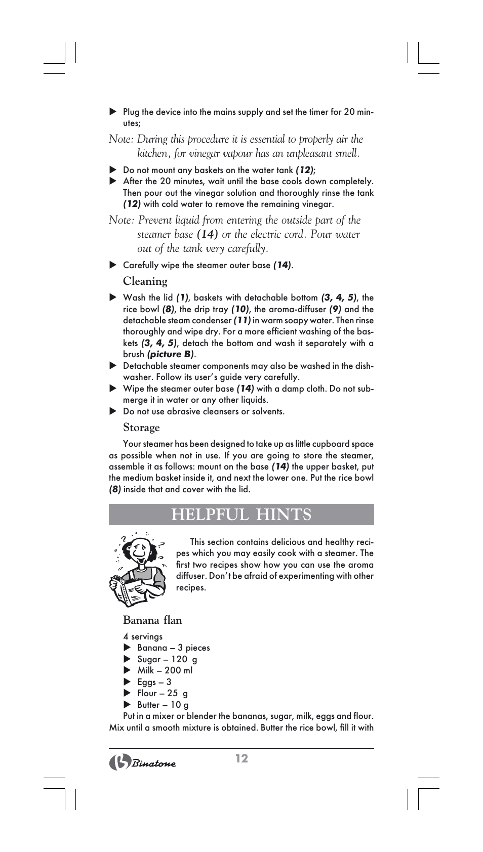 Helpful hints | Binatone FS-202 User Manual | Page 12 / 66