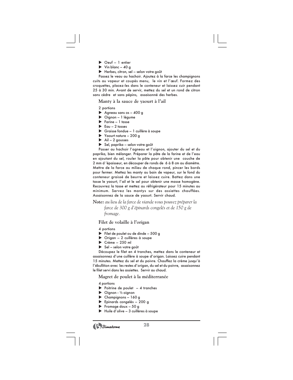 Binatone FS-3210 User Manual | Page 28 / 66