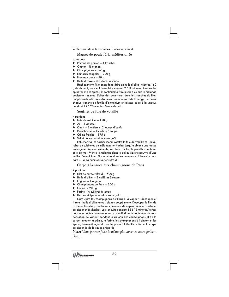 Binatone FS-404 D User Manual | Page 32 / 70