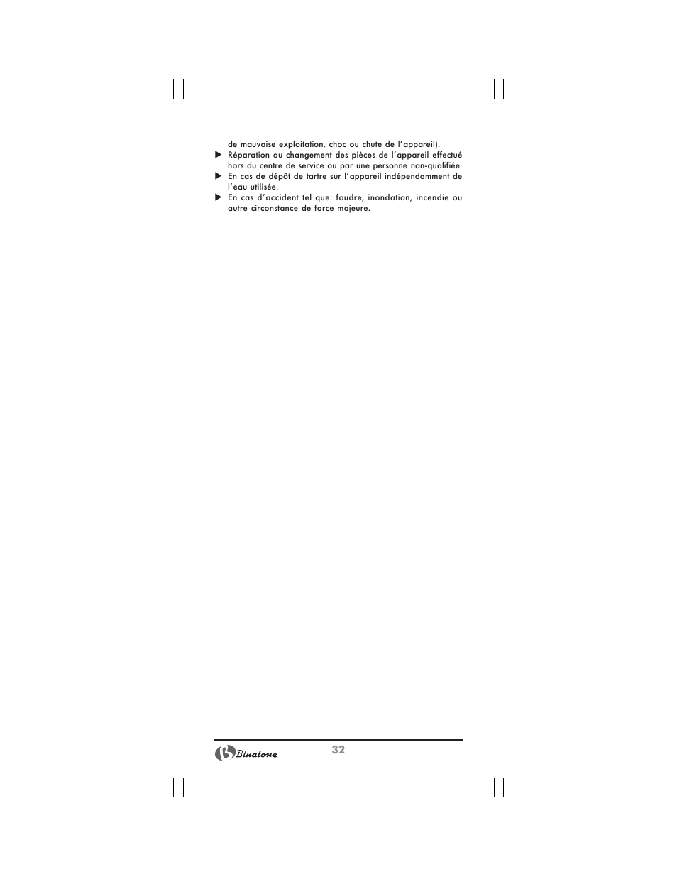 Binatone FS-212 User Manual | Page 32 / 66