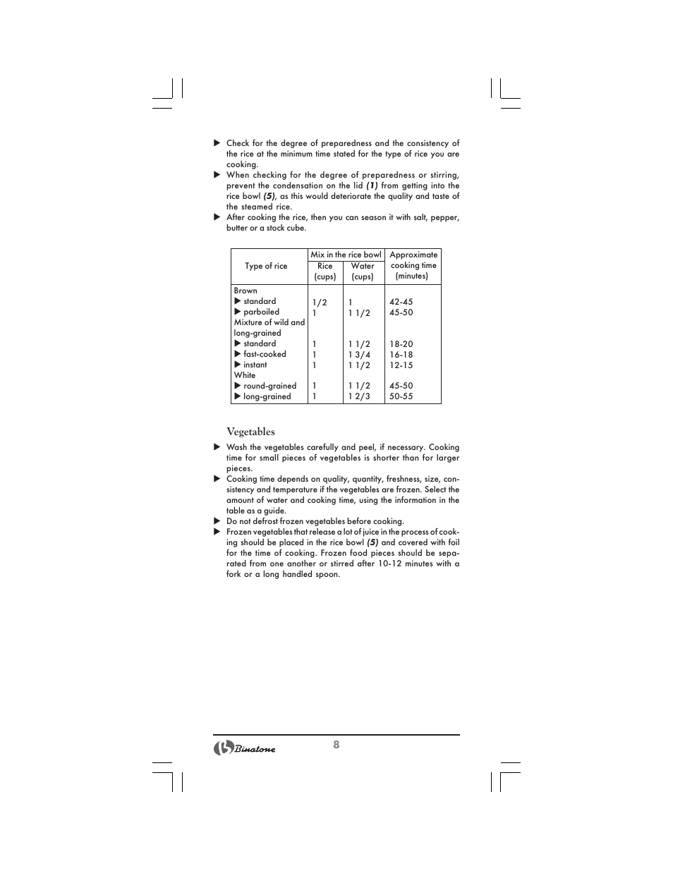 Binatone FS-212 User Manual | Page 8 / 66
