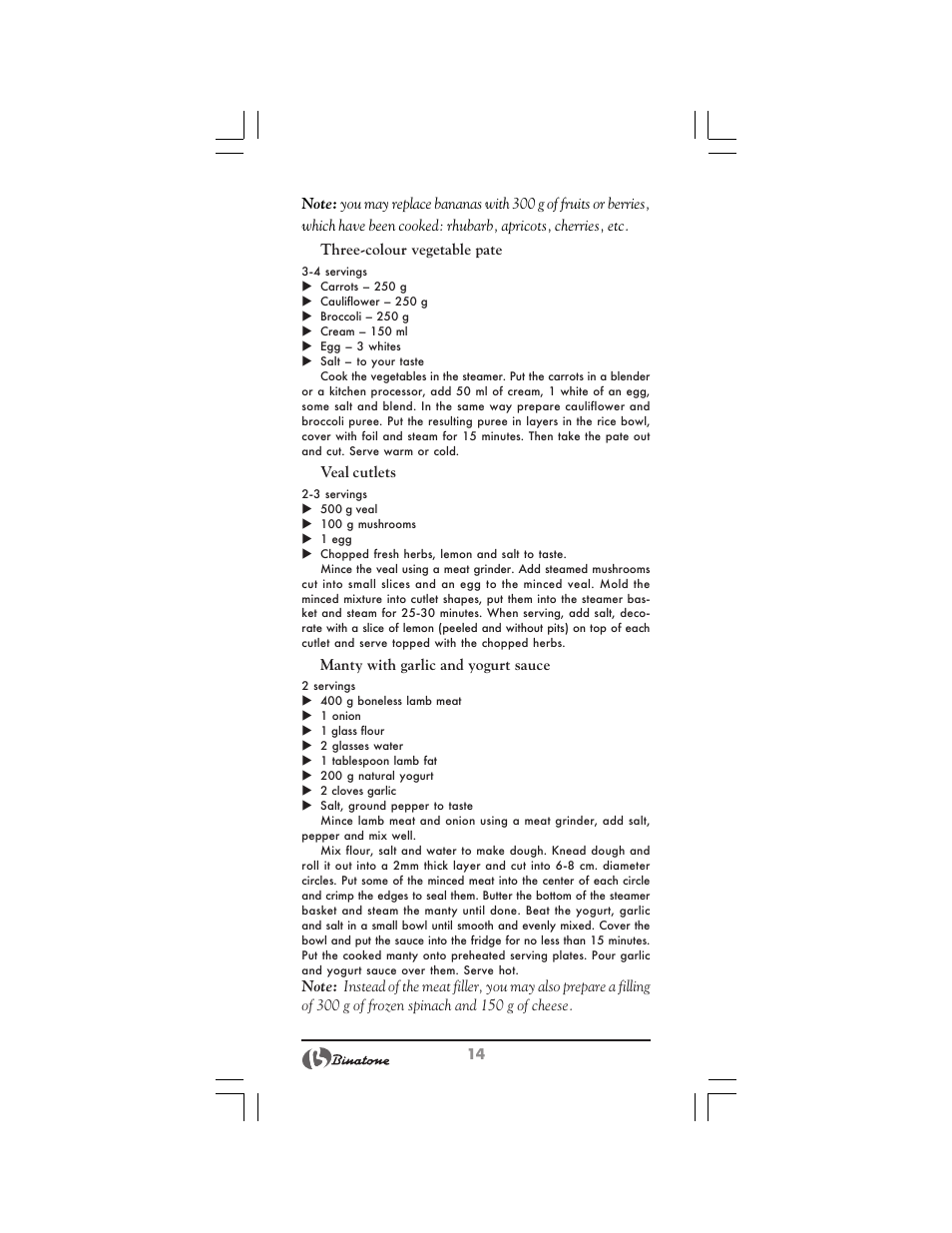 Binatone MRFP-8810 D User Manual | Page 14 / 72