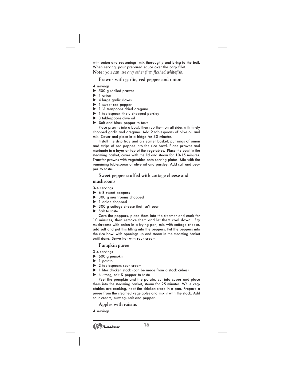 Binatone MRFP-8810 D User Manual | Page 16 / 72