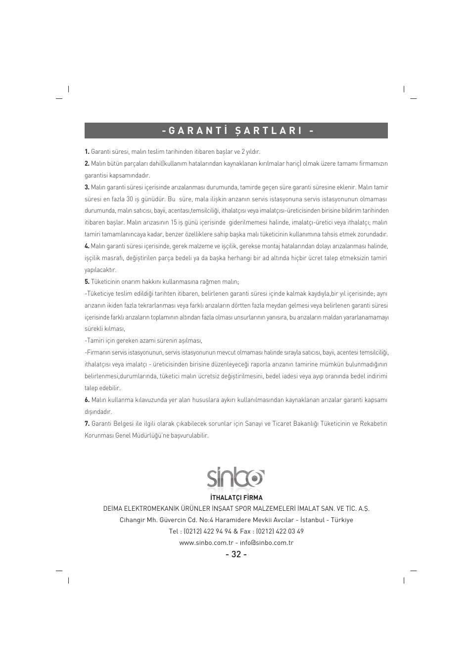 SINBO SFS 5702 User Manual | Page 33 / 35
