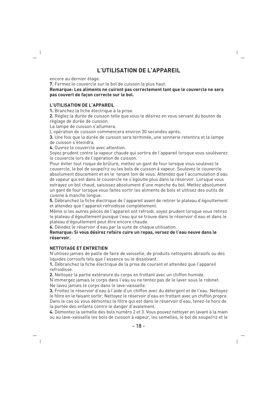 SINBO SFS 5704 User Manual | Page 19 / 54