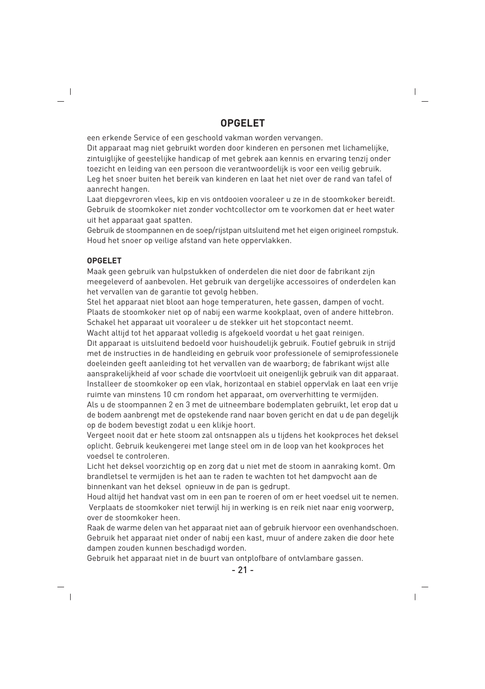 SINBO SFS 5704 User Manual | Page 22 / 54