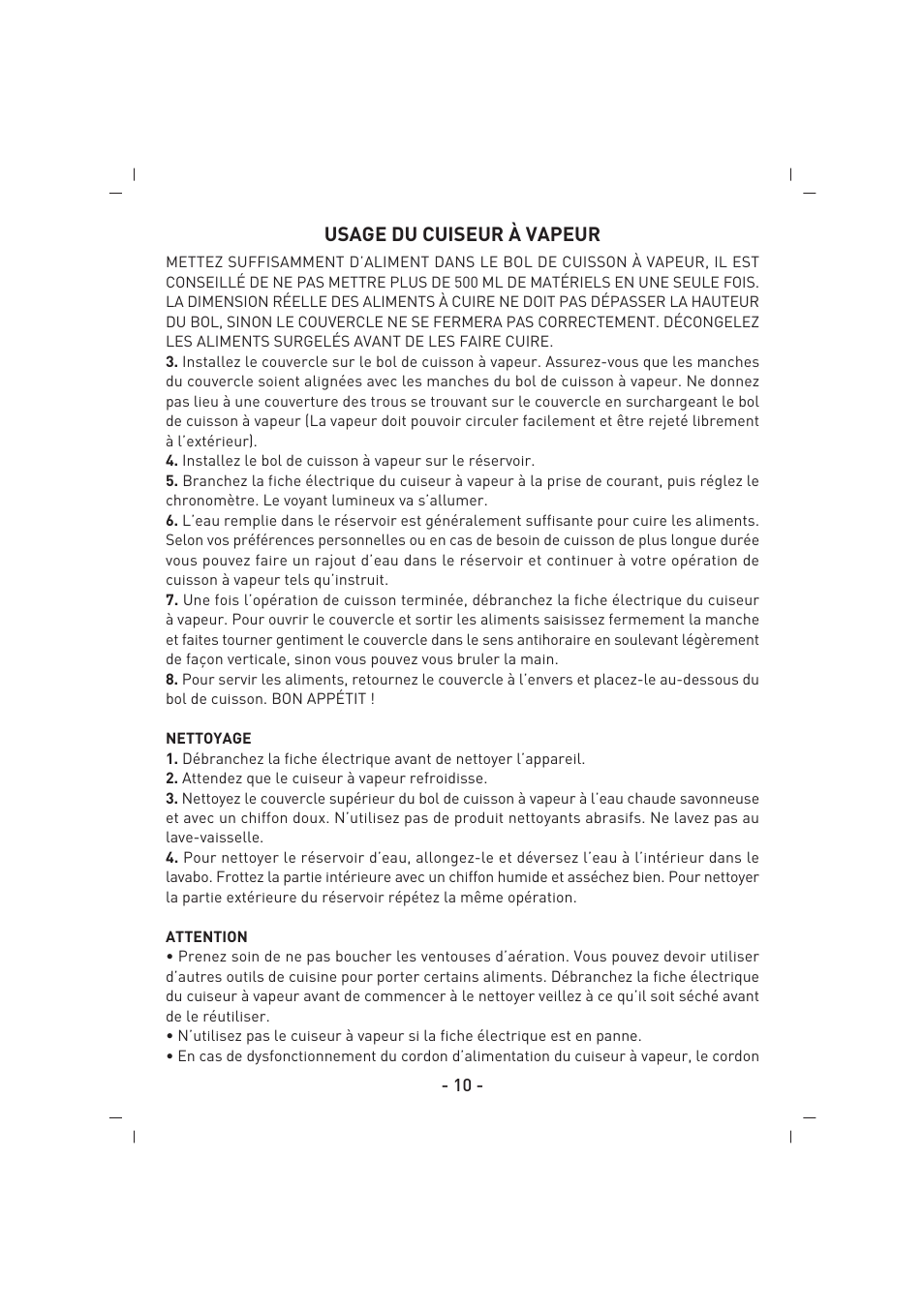 SINBO SFS 5703 User Manual | Page 11 / 35