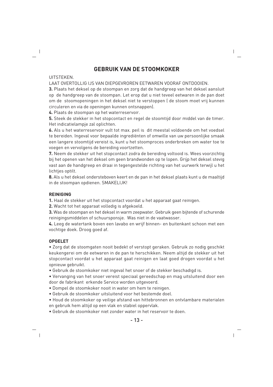 SINBO SFS 5703 User Manual | Page 14 / 35