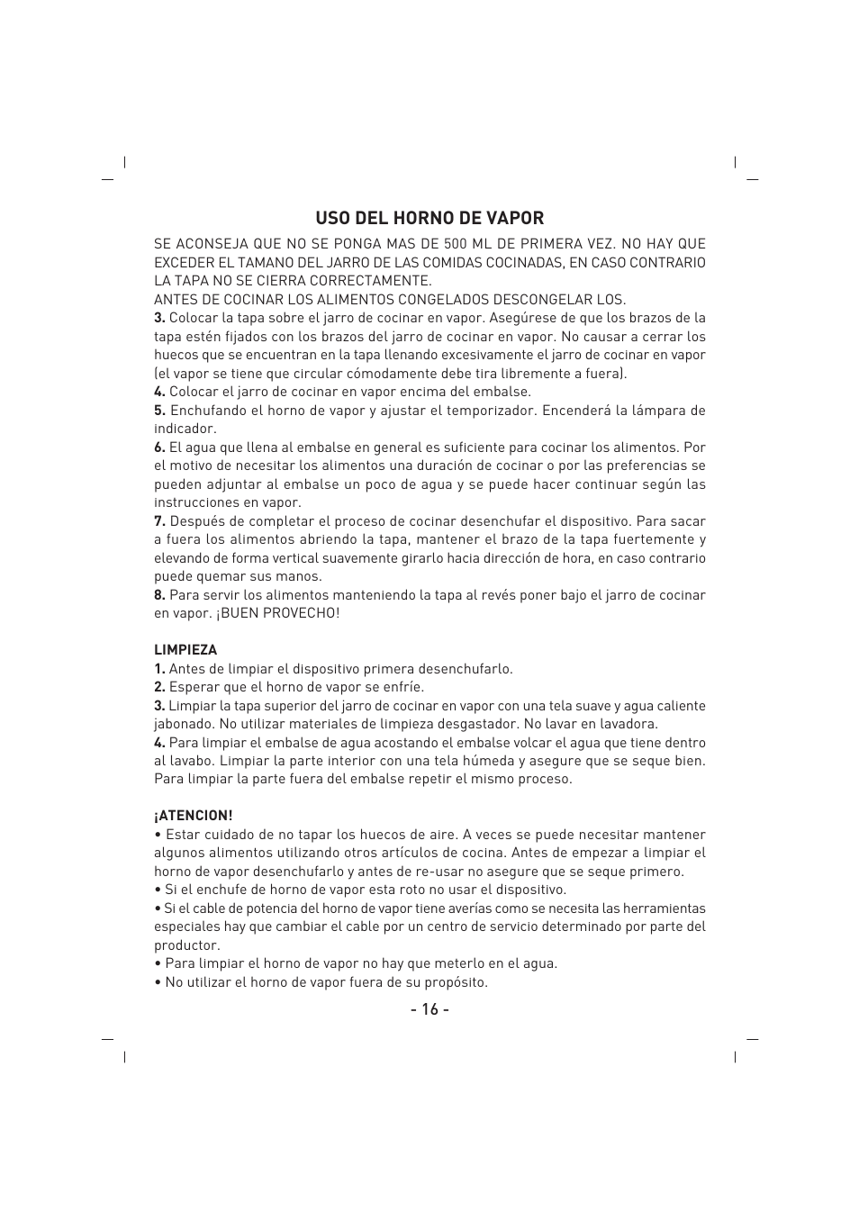 SINBO SFS 5703 User Manual | Page 17 / 35