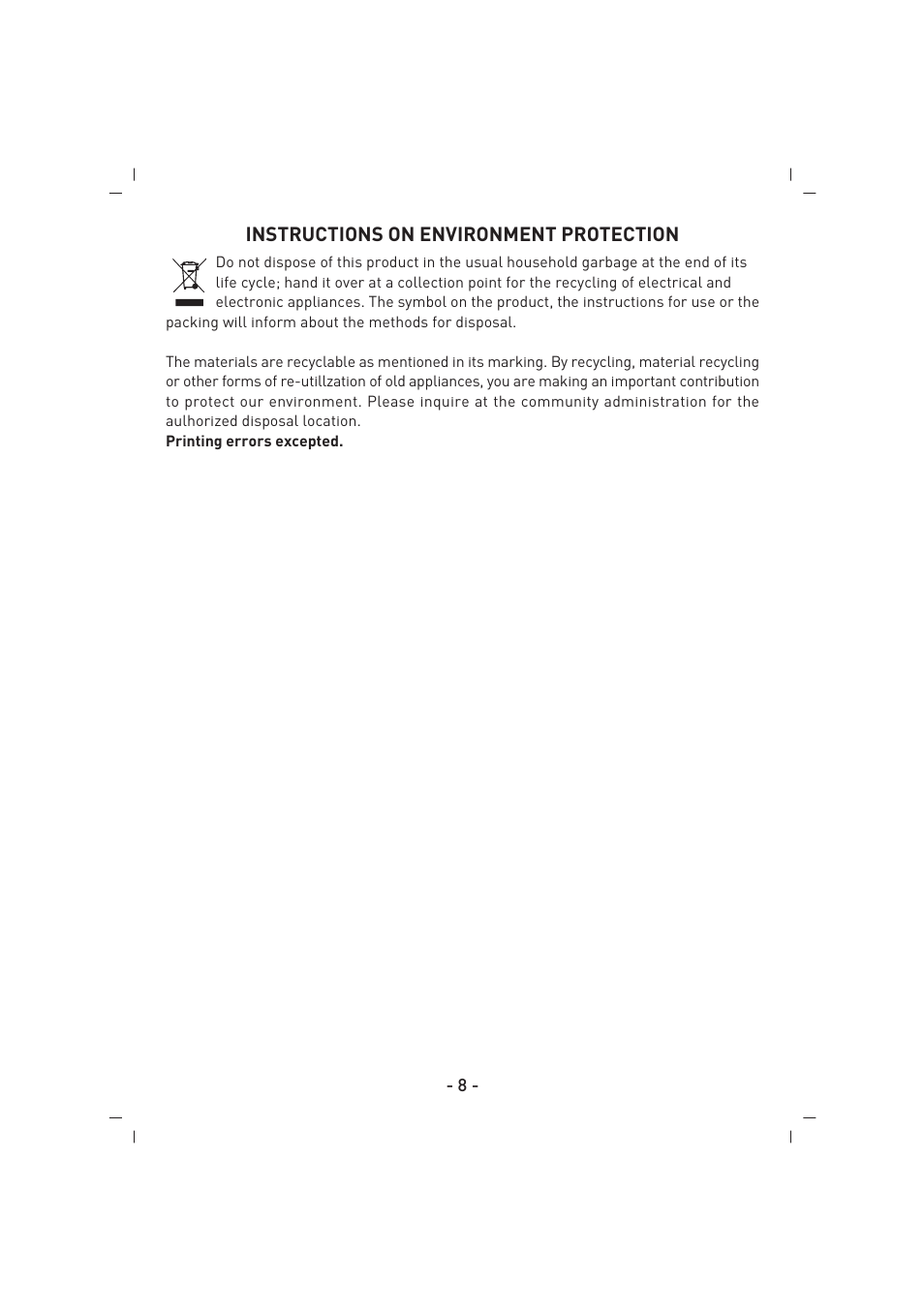 SINBO SFS 5703 User Manual | Page 9 / 35