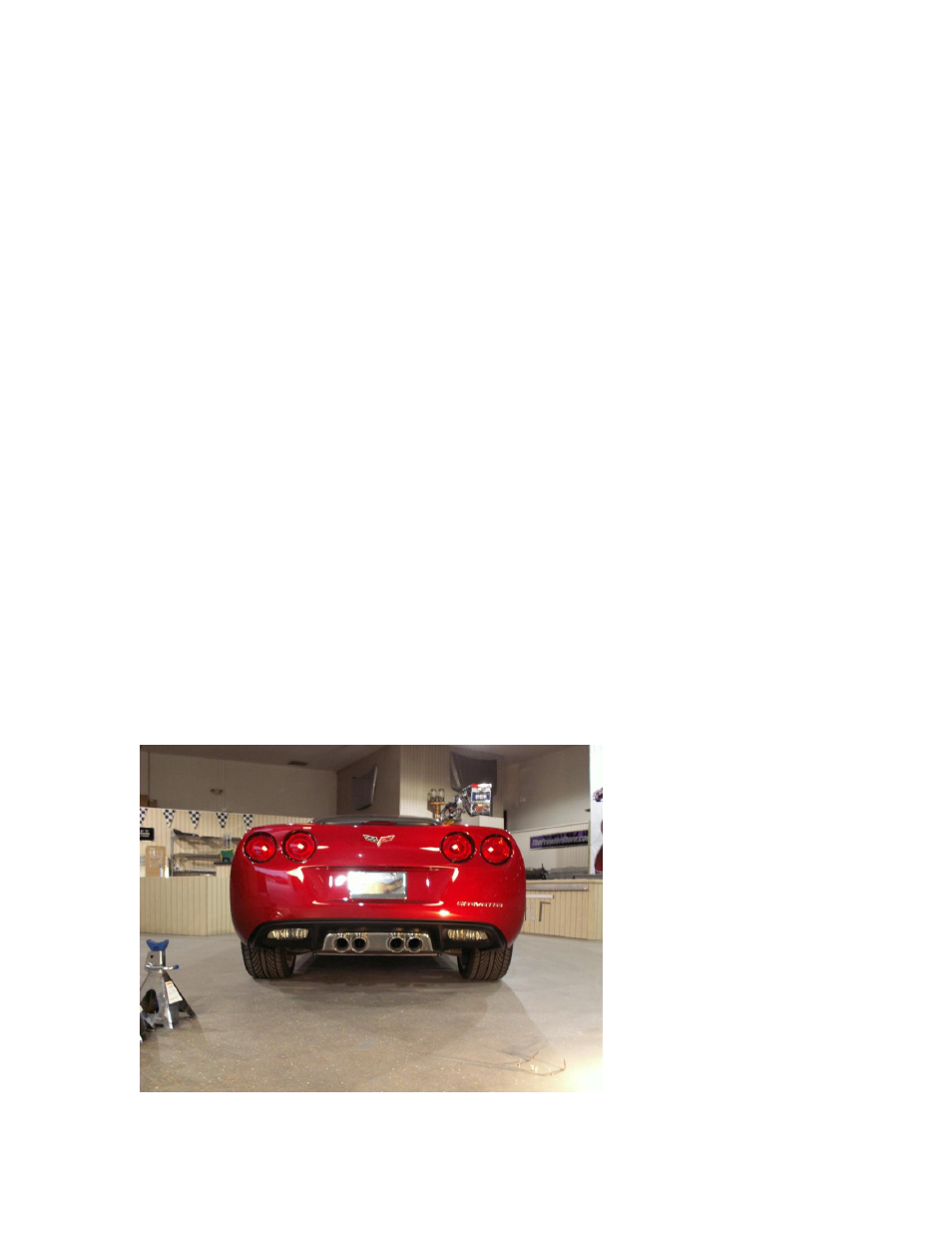 American Car Craft Corvette Exhaust Filler Panel - Stock Exhaust with C6 Emblem Polished 2005-2013 C6 User Manual | Page 4 / 5