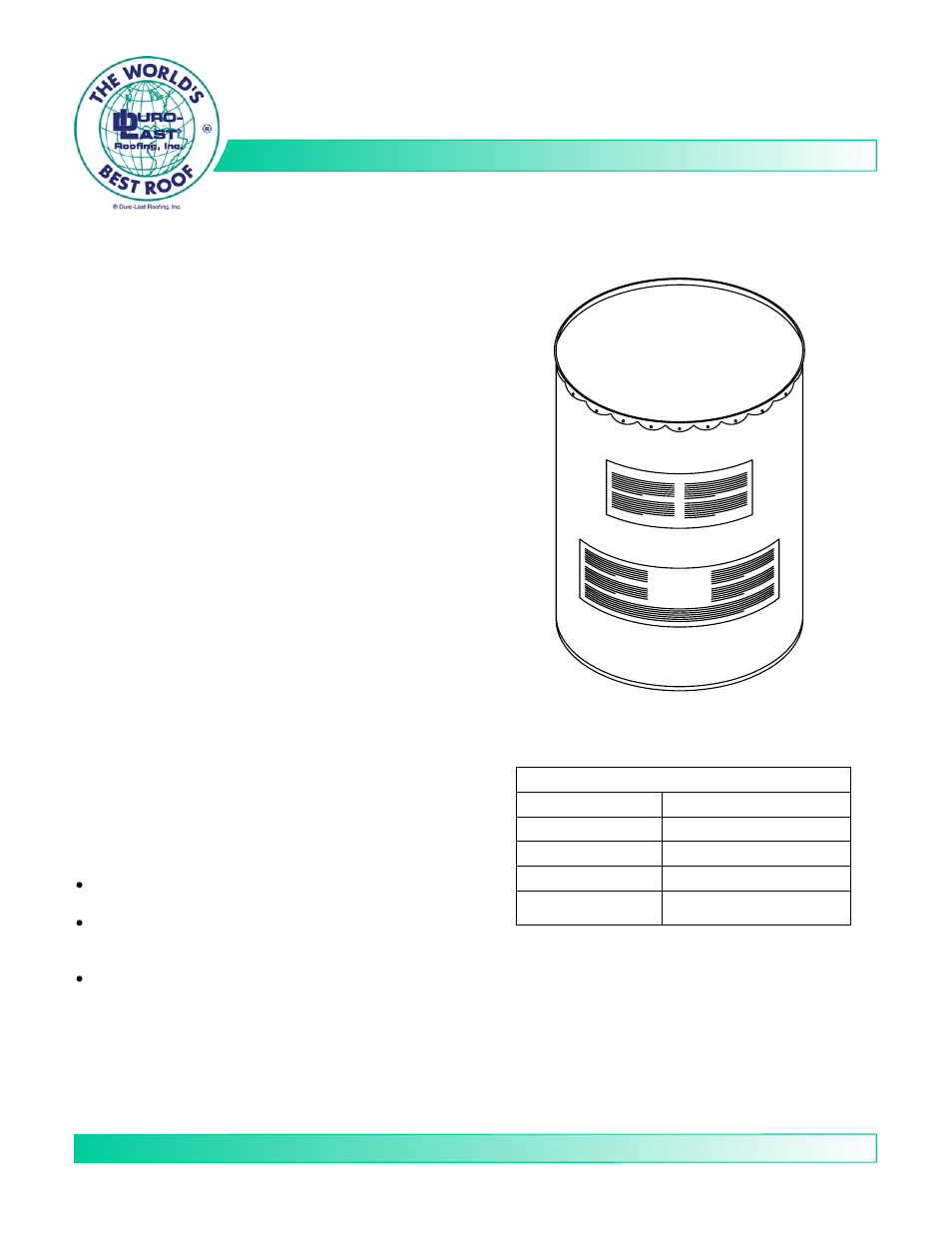 Duro-Last SB-240 Mastic User Manual | 1 page