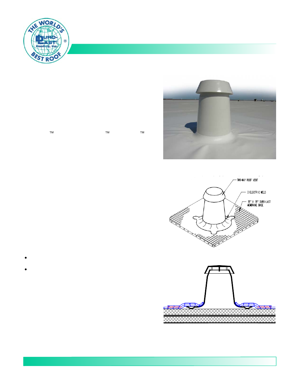 Duro-Last Two-Way Air Vent User Manual | 1 page