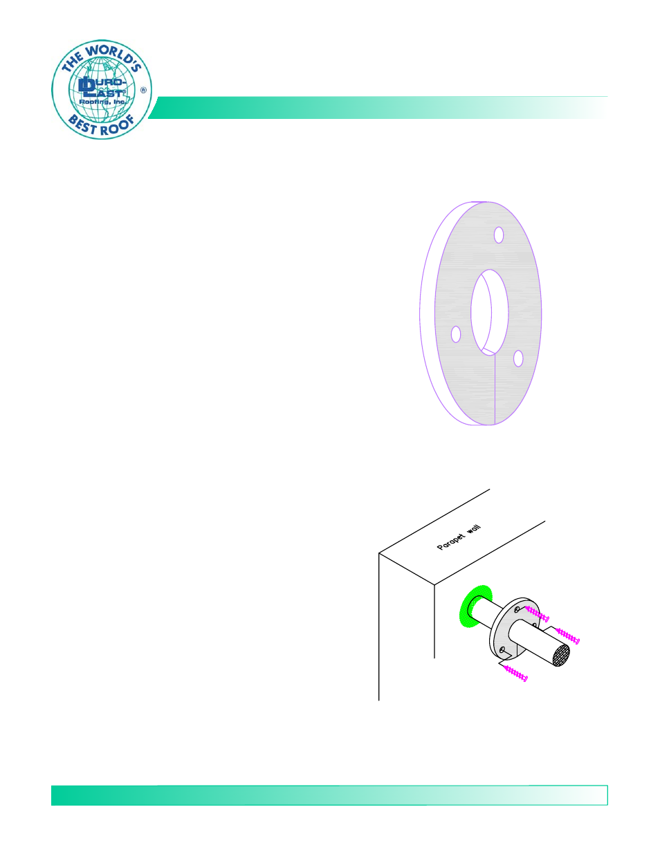 Duro-Last Escutcheon (Conduit) Washer User Manual | 1 page