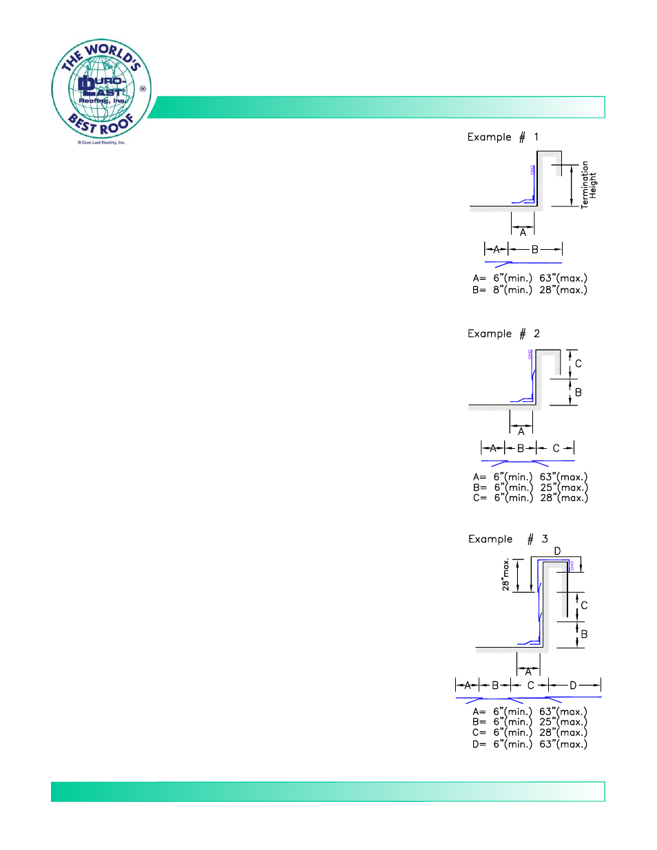 Duro-Last Parapet Flashing User Manual | 1 page