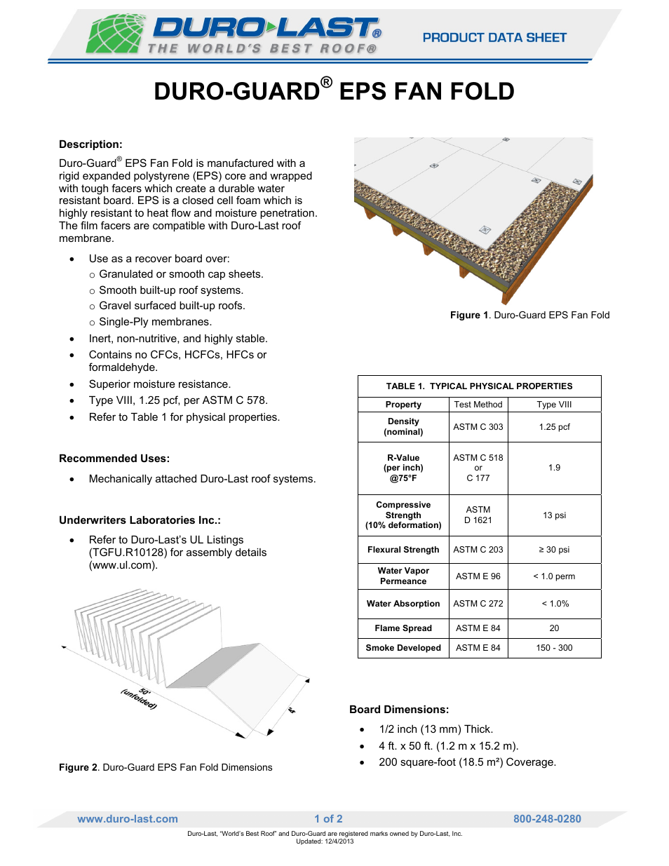 Duro-Last EPS Fan Fold User Manual | 2 pages