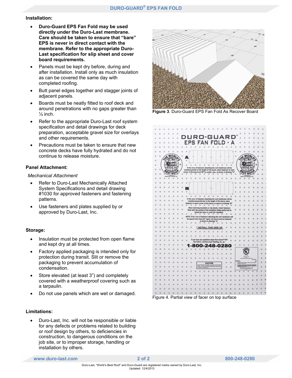 Duro-Last EPS Fan Fold User Manual | Page 2 / 2