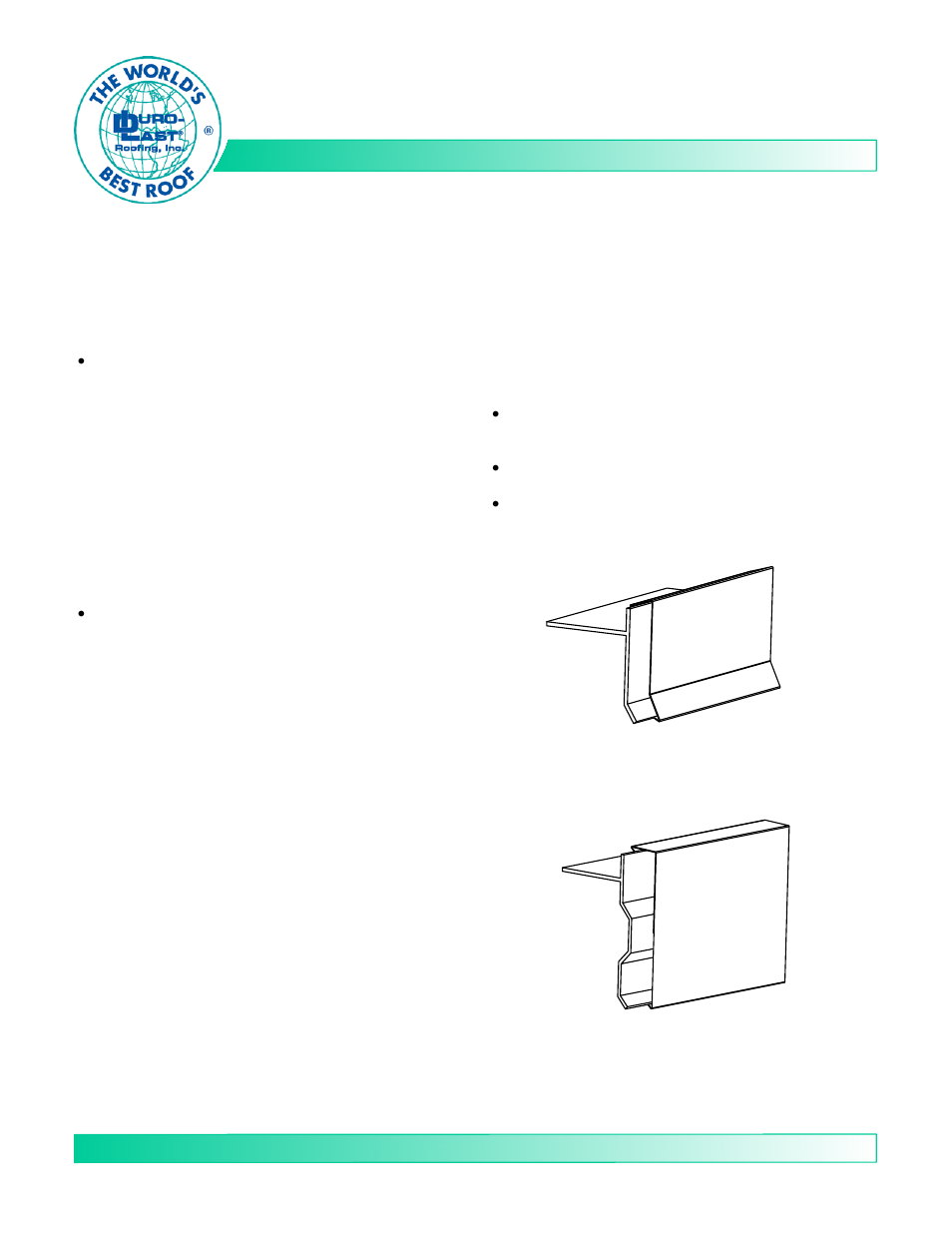 Duro-Last Gravel Stop - Metal Cover User Manual | 1 page