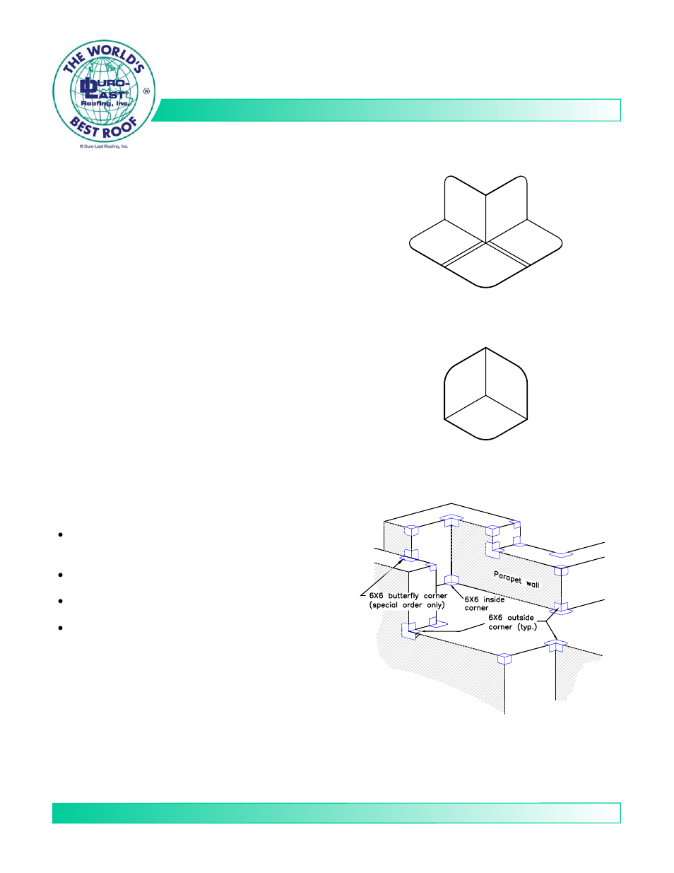 Duro-Last Corner Flashing User Manual | 1 page