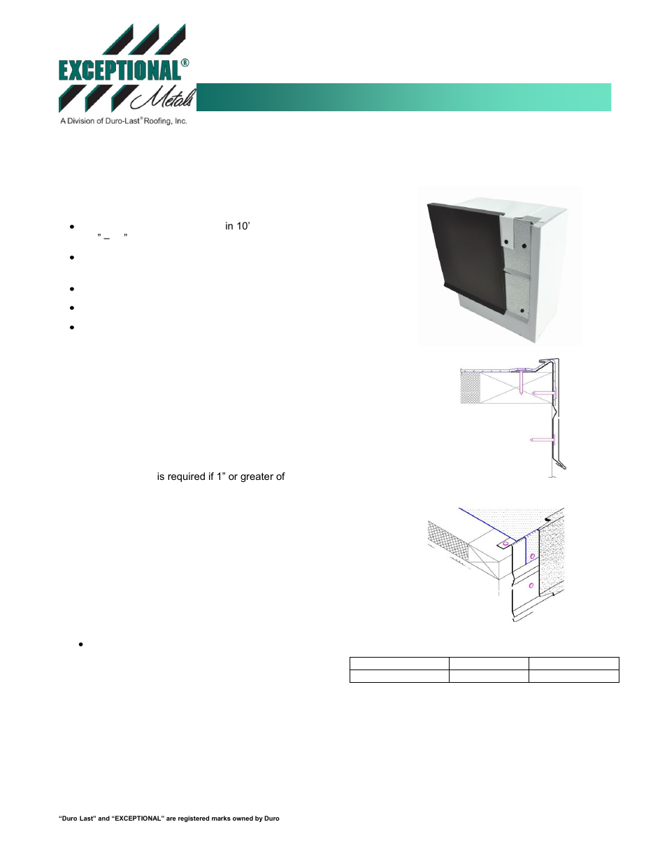 Duro-Last 2-Piece Snap-On Compression LG System User Manual | 1 page