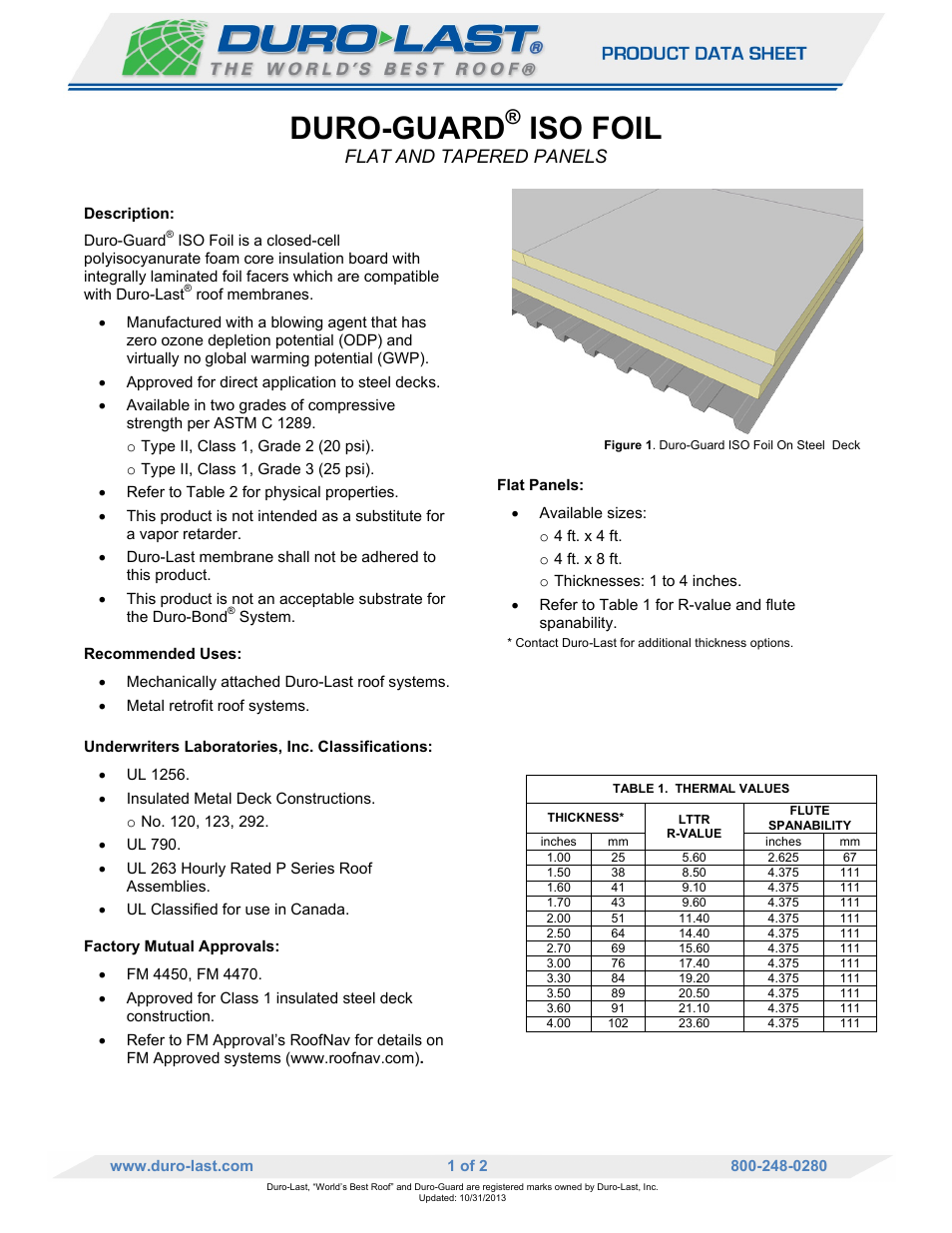 Duro-Last ISO Foil User Manual | 2 pages