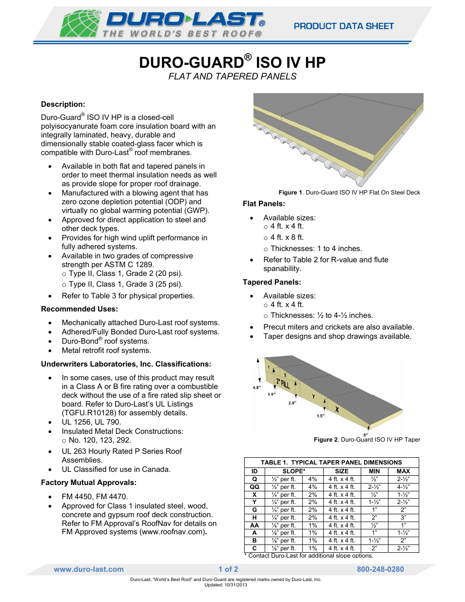 Duro-Last ISO HP User Manual | 2 pages