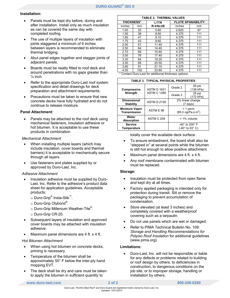 Duro-Last ISO II User Manual | Page 2 / 2