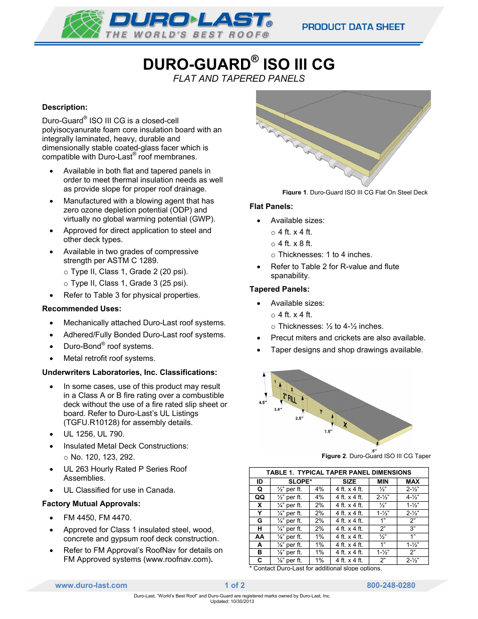 Duro-Last ISO III CG User Manual | 2 pages