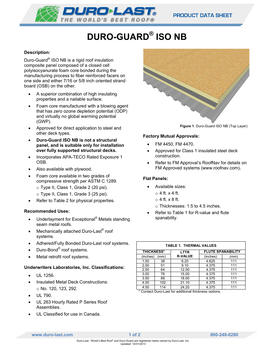 Duro-Last ISO NB User Manual | 2 pages