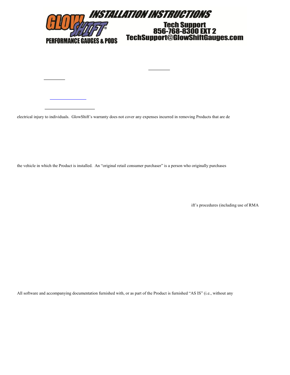 GlowShift 7 Color Series 30,000 PSI Fuel Rail Pressure Gauge User Manual | Page 3 / 4